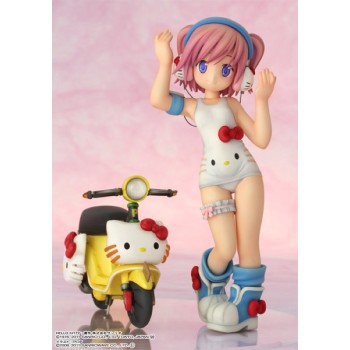 Hello Kitty to Issho Block Crash 123 PVC Statue Shizuku Minase 18 cm